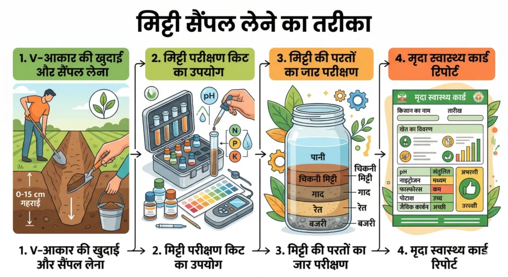 mitti parikshan kaise kare मिट्टी परीक्षण कैसे करें